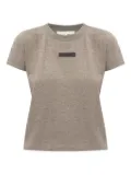 FEAR OF GOD ESSENTIALS logo-patch T-shirt - Brown
