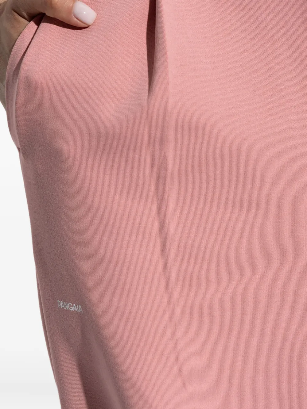 Pangaia pleat-detail track pants Roze