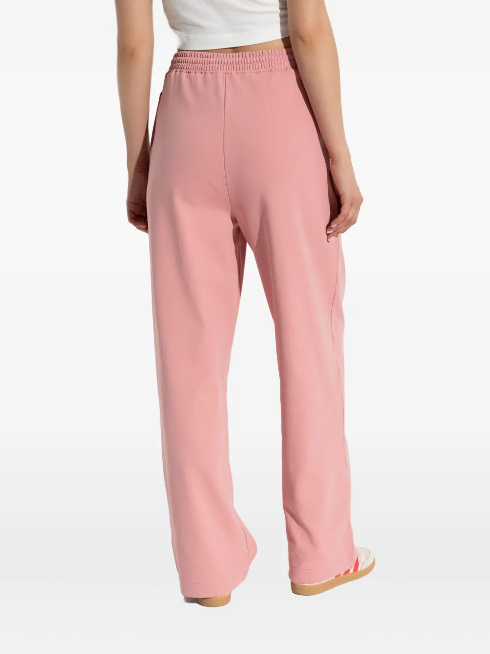 Pangaia pleat-detail track pants Roze