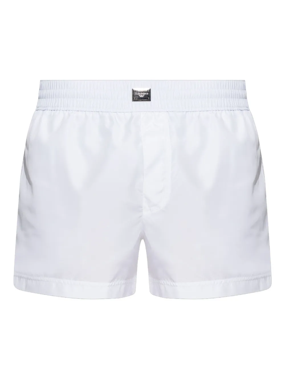 Dolce & Gabbana logo-plaque swim shorts Wit