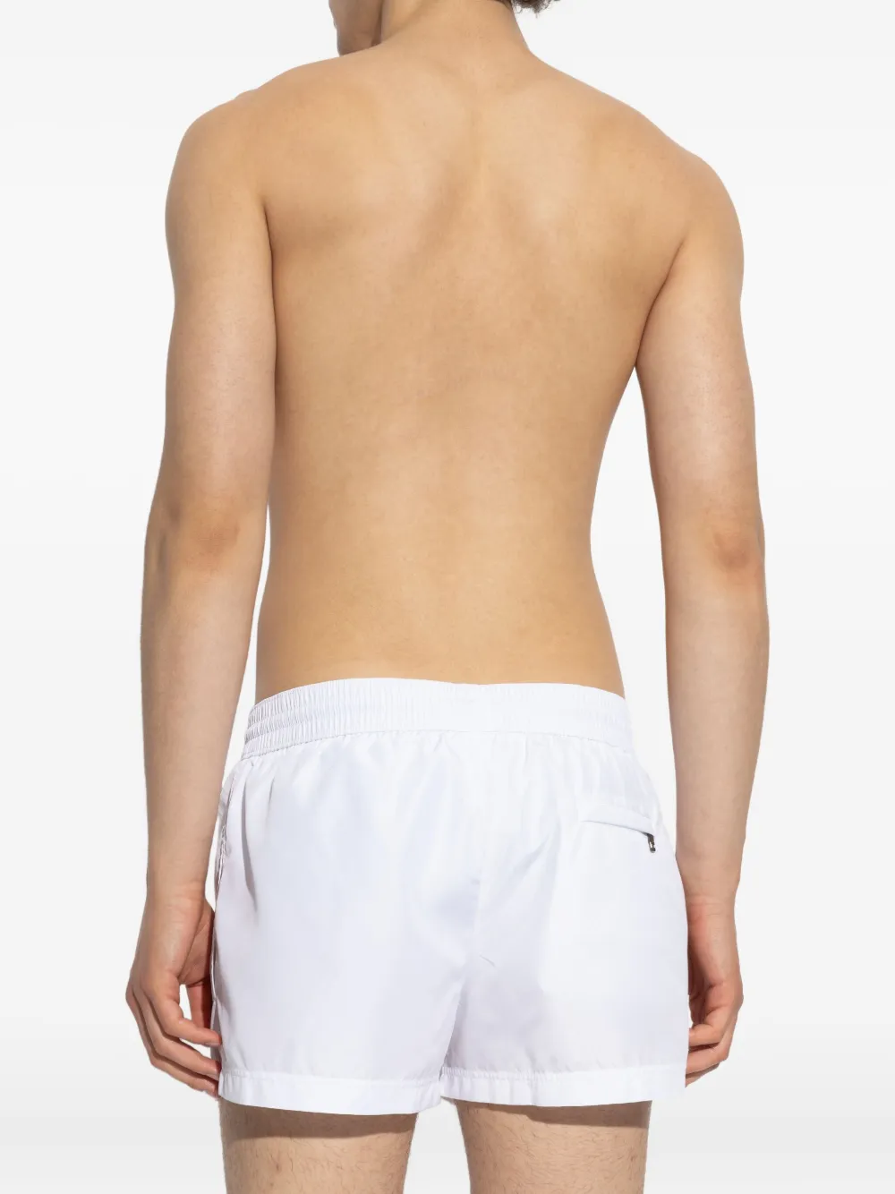 Dolce & Gabbana logo-plaque swim shorts Wit