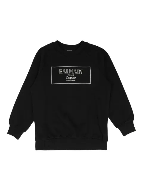 Balmain Kids logo-embroidered sweatshirt