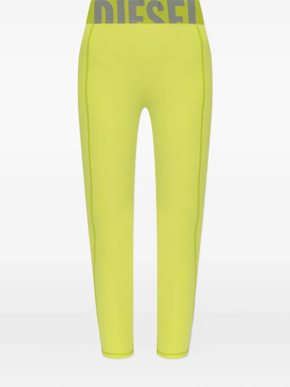 Diesel logo-waistband leggings Groen
