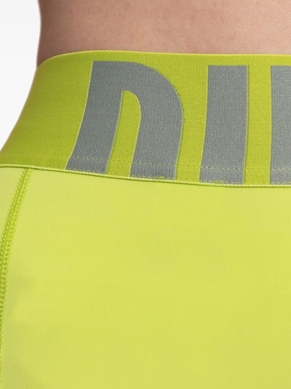Diesel Legging met logoband Groen