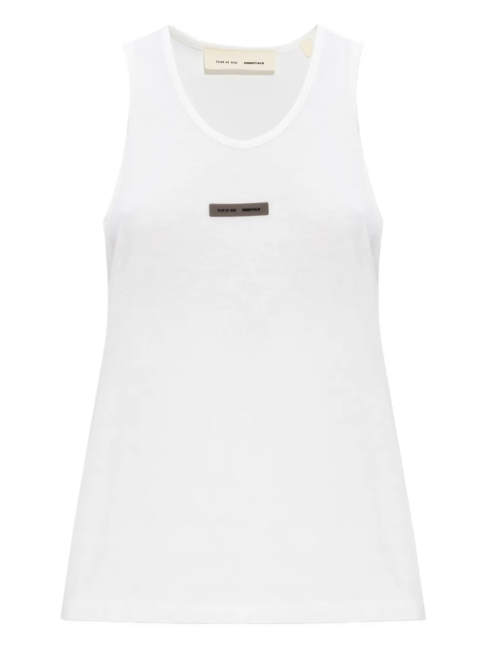 FEAR OF GOD ESSENTIALS logo-patch tank top | White | Image 1