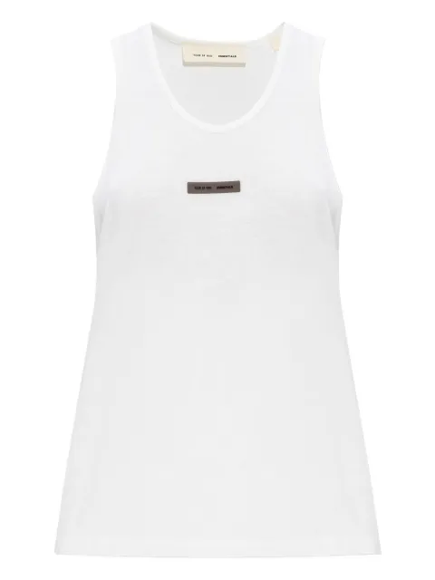 FEAR OF GOD ESSENTIALS logo-patch tank top