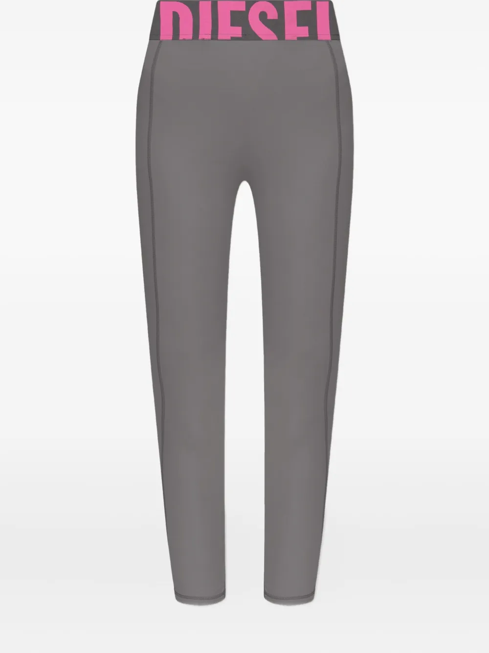 Diesel Adeline legging met logoband Grijs