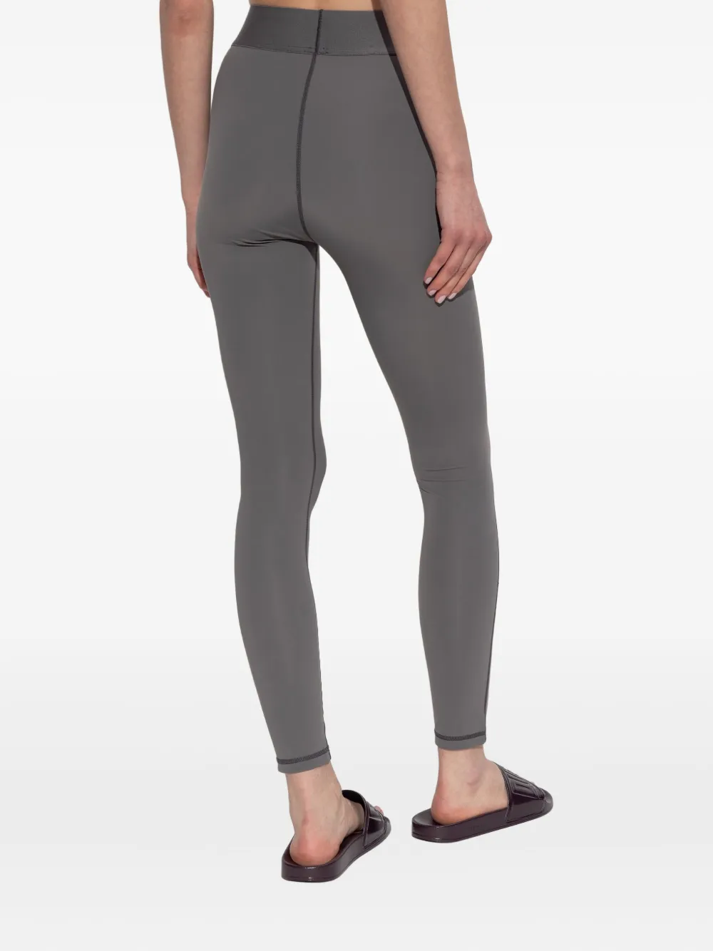 Diesel Adeline legging met logoband Grijs