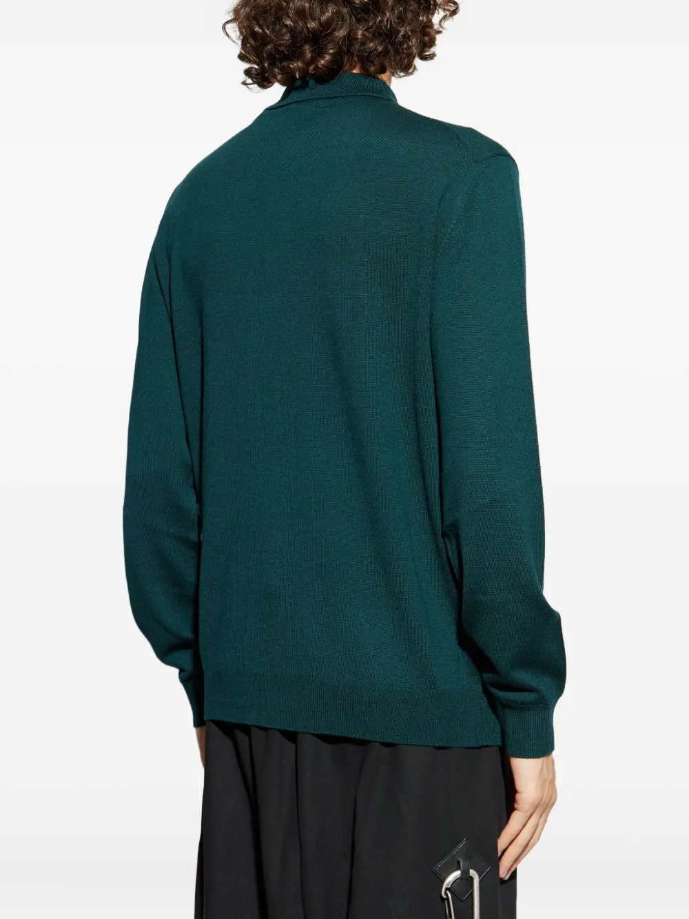 ETRO long-sleeve polo shirt Groen