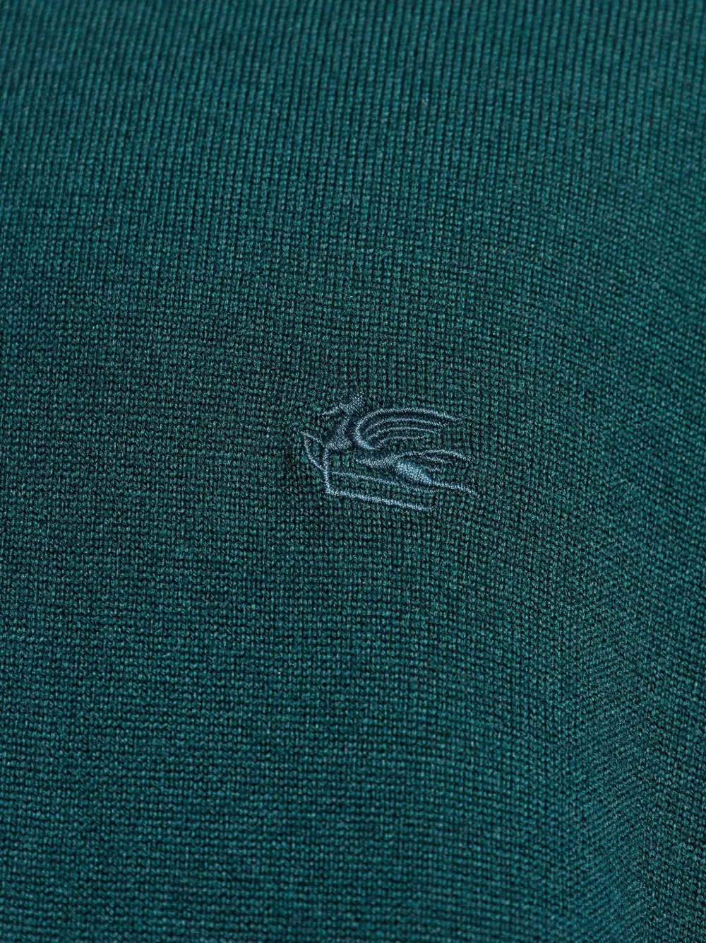 ETRO long-sleeve polo shirt Groen