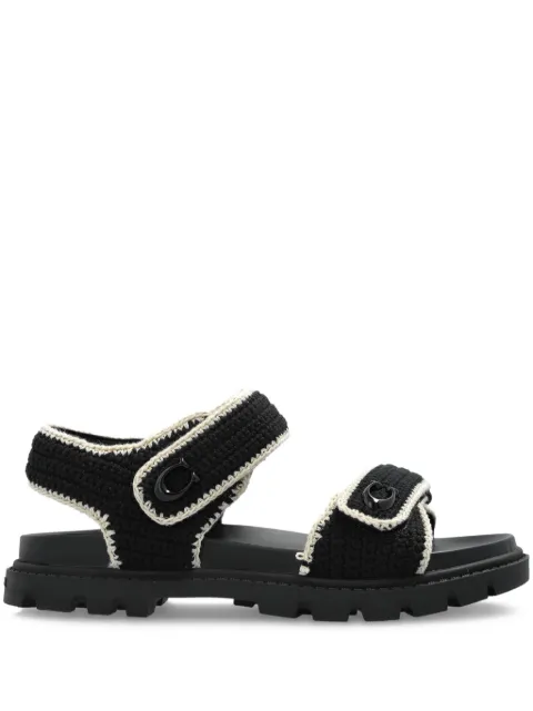 Coach Brynn crochet double-strap sandals