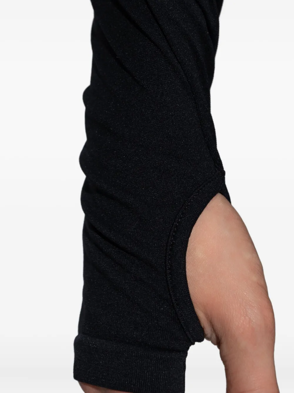 Pangaia Sweater met rits Zwart