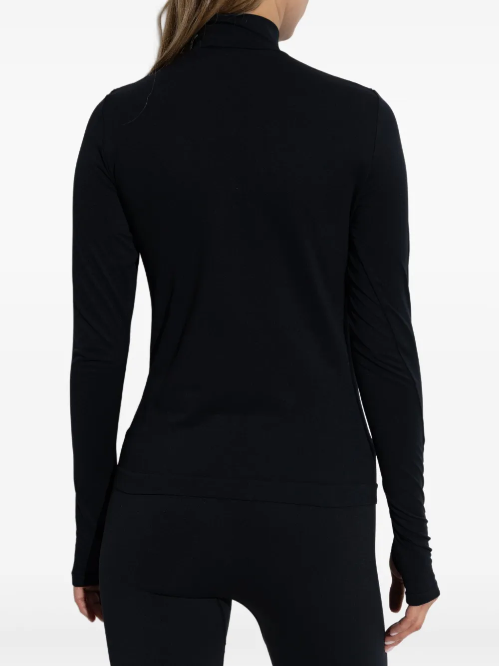 Pangaia Sweater met rits Zwart
