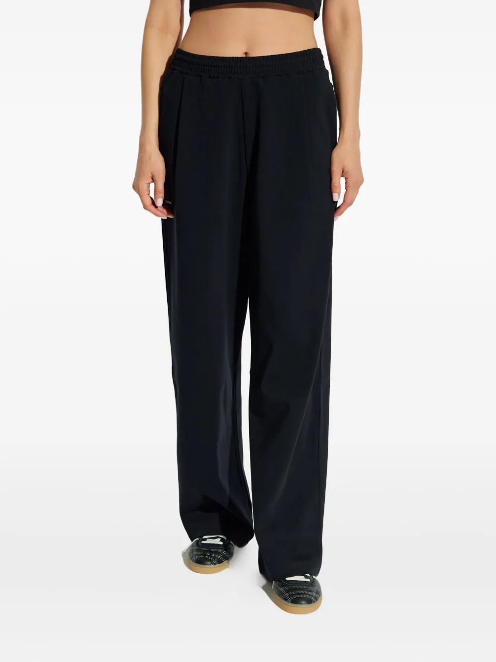 Pangaia Elasticated-waist Track Pants In Black