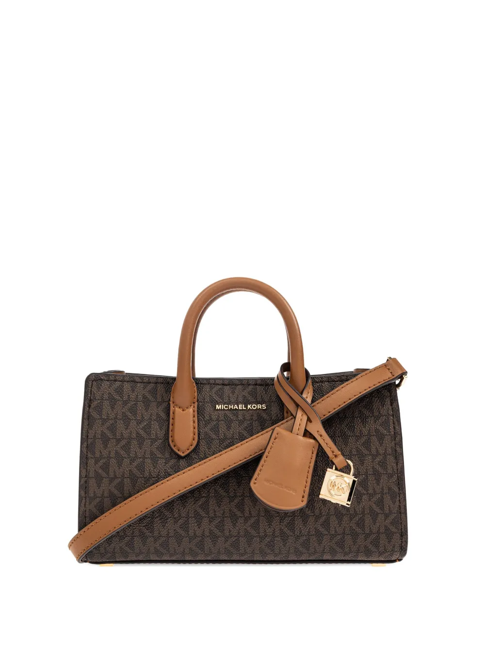 Michael Kors extra small Scarlett monogram logo-plaque tote bag Bruin