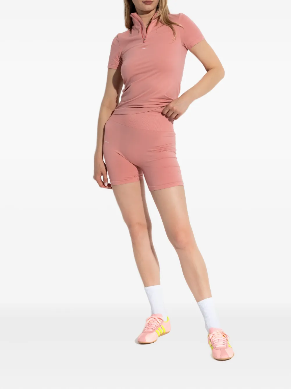 Pangaia zip-neck short-sleeves performance T-shirt | Performance T-Shirts | Image 2
