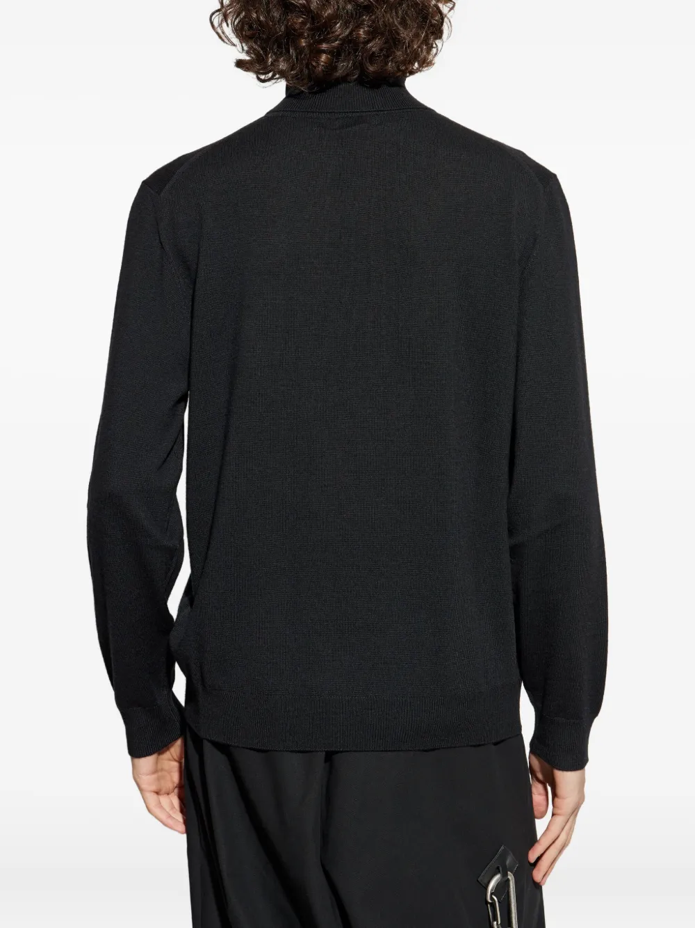 ETRO embroidered turtleneck sweater Zwart