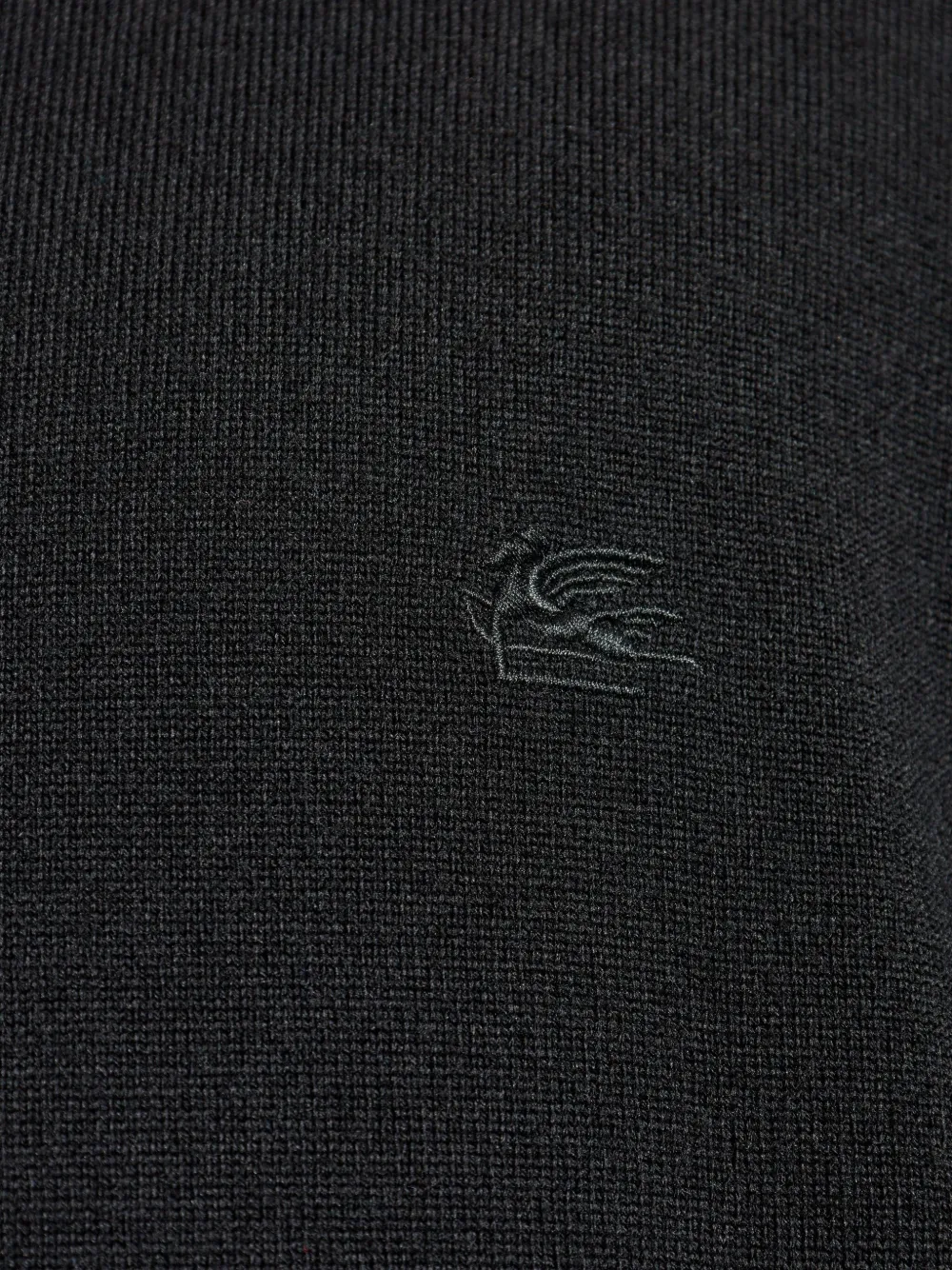 ETRO embroidered turtleneck sweater Zwart