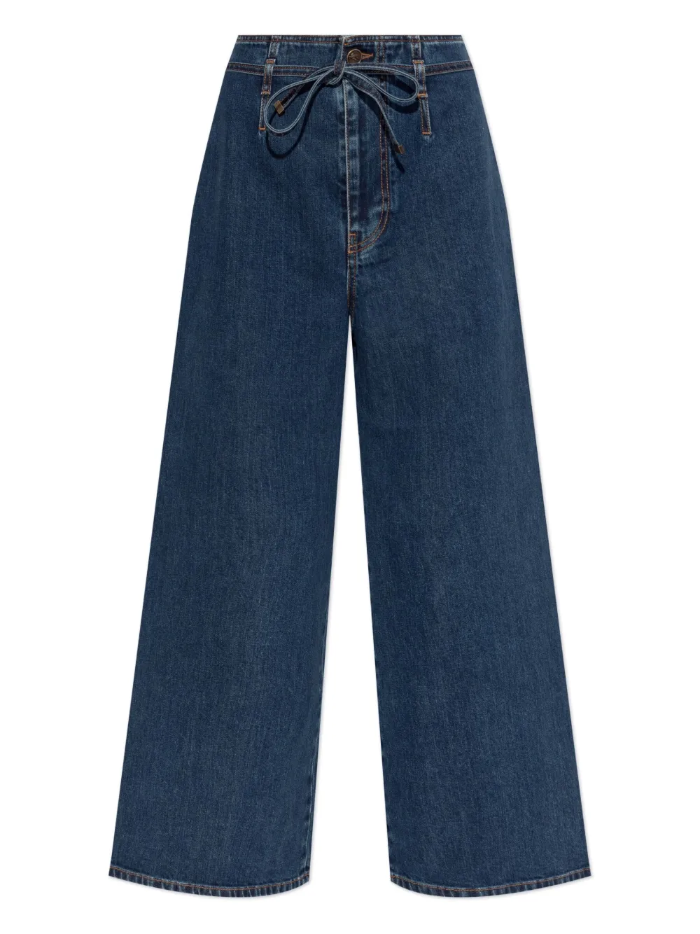 ETRO cotton wide-leg jeans Blauw