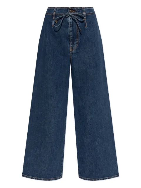ETRO cotton wide-leg jeans 