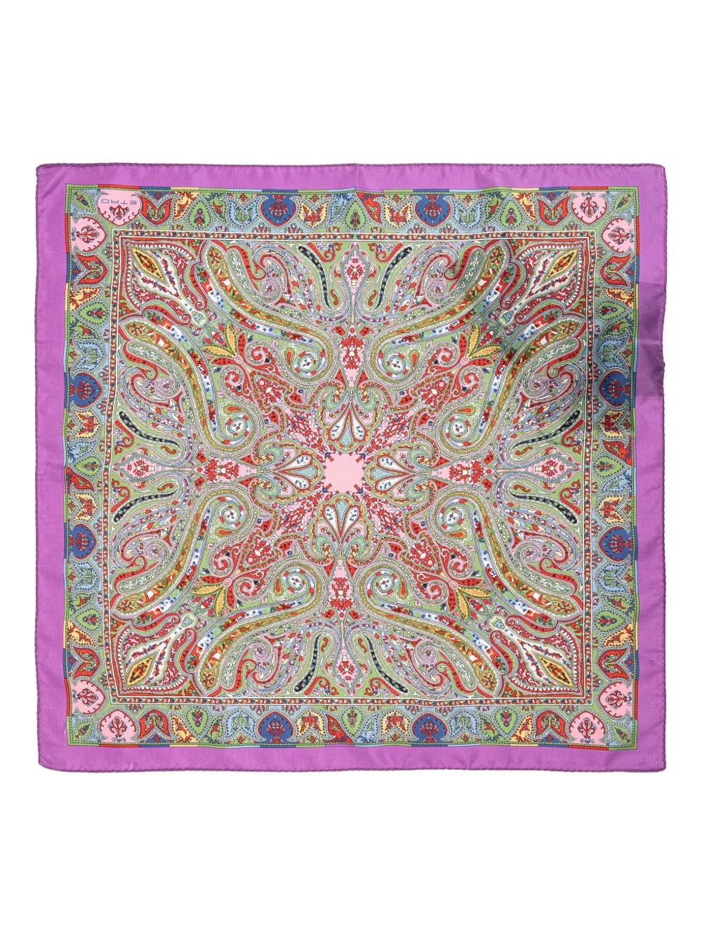 ETRO paisley-pattern silk scarf Paars