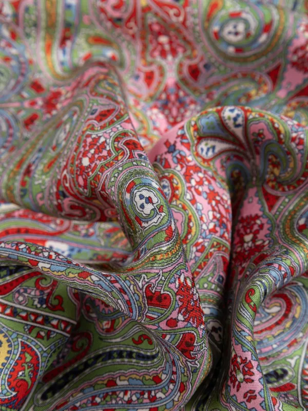 ETRO ペイズリー シルクスカーフ | パープル | FARFETCH JP