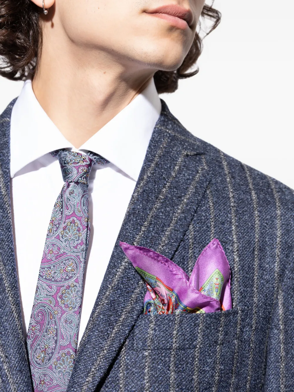 ETRO Sjaal met paisley-print Paars