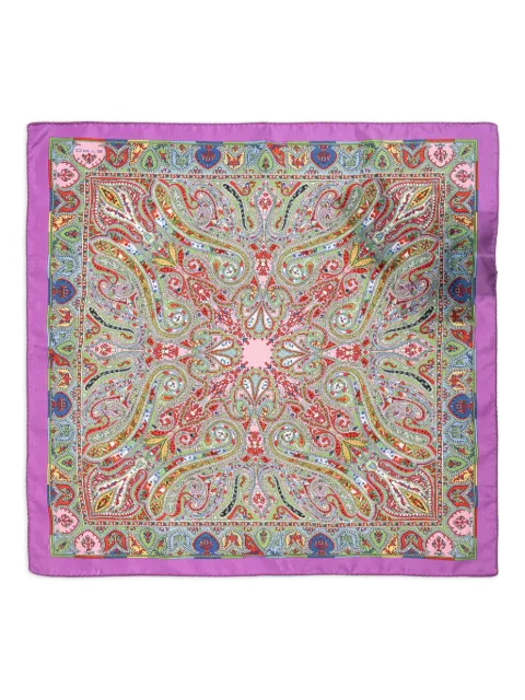 ETRO وشاح حرير بنقش بيزلي