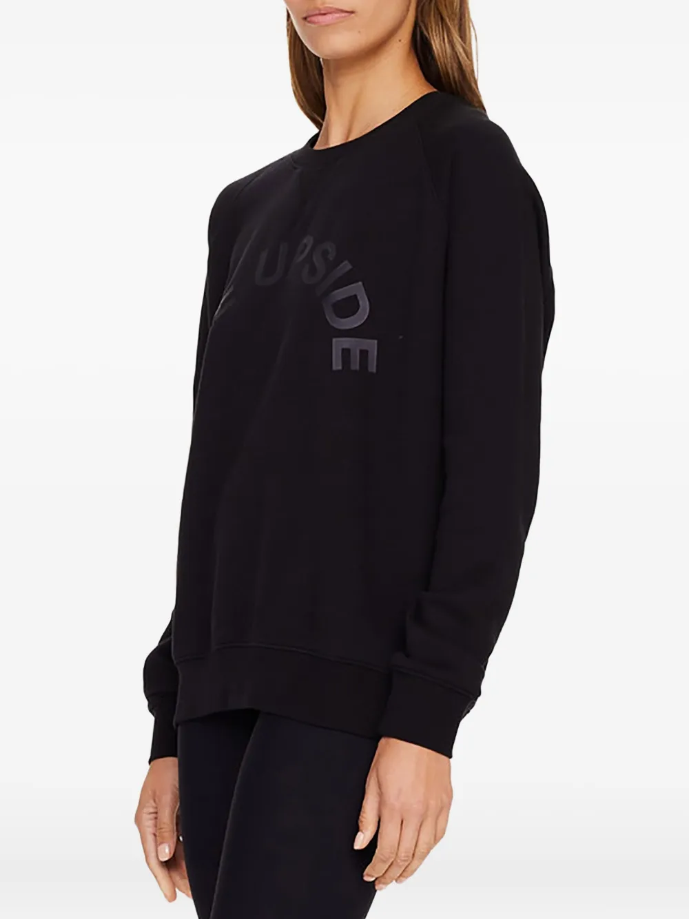 The Upside Sweater met logoprint Zwart