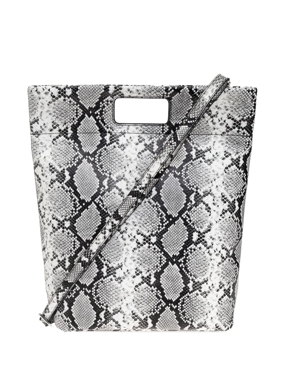  Samsoe Samsoe Snakeskin Cut-out Tote Bag - Grey 