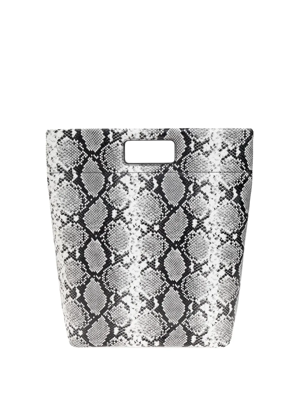 SAMSOE SAMSOE tote con aberturas y motivo de piel de serpiente | gris | Image 1