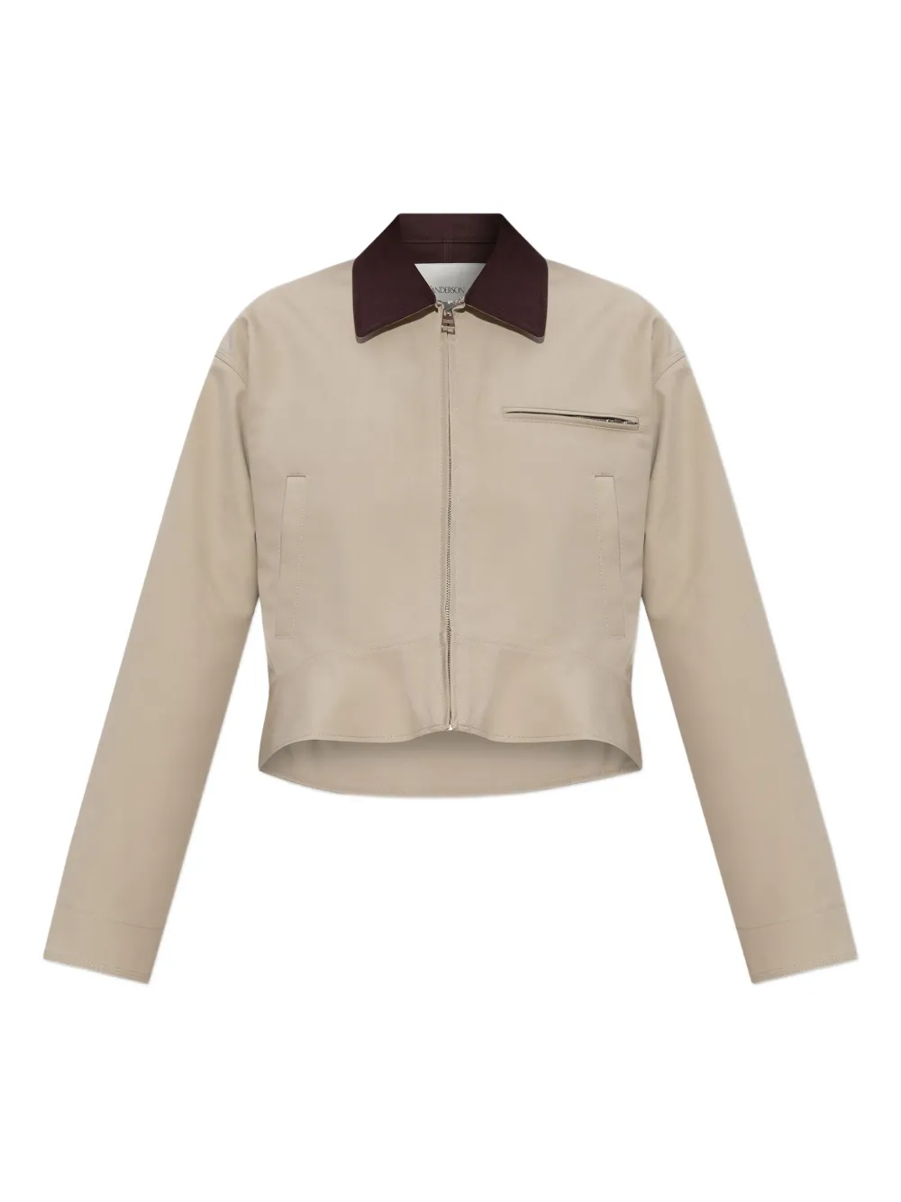 JW Anderson cropped zip-front jacket | Neutrals | Image 1