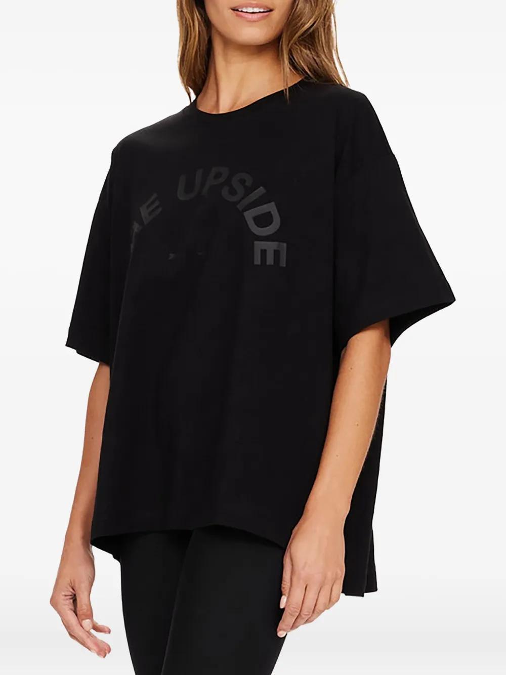 The Upside logo-print short-sleeve T-shirt Zwart