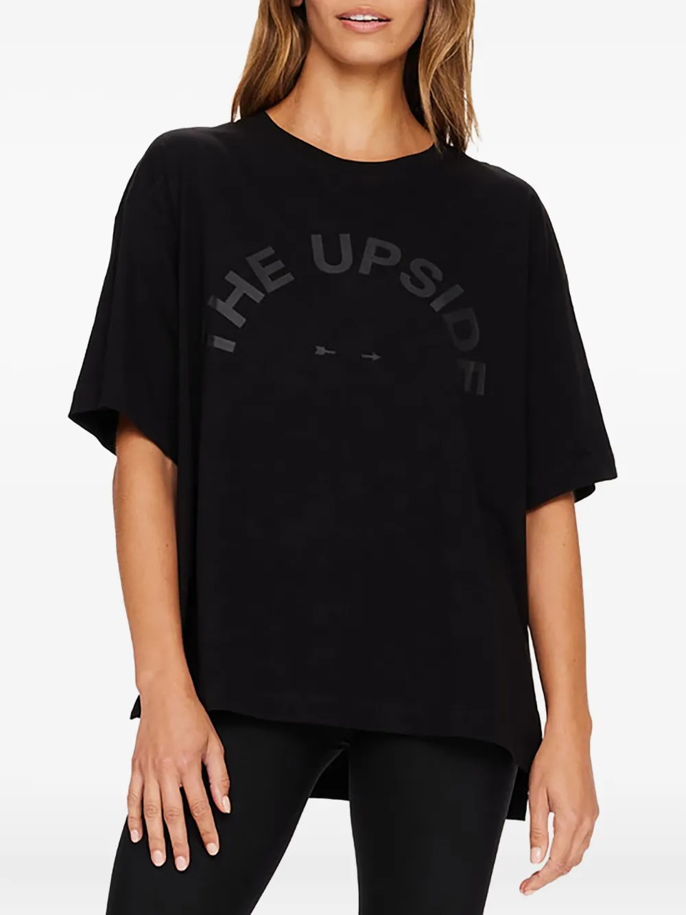 The Upside logo-print short-sleeve T-shirt Zwart