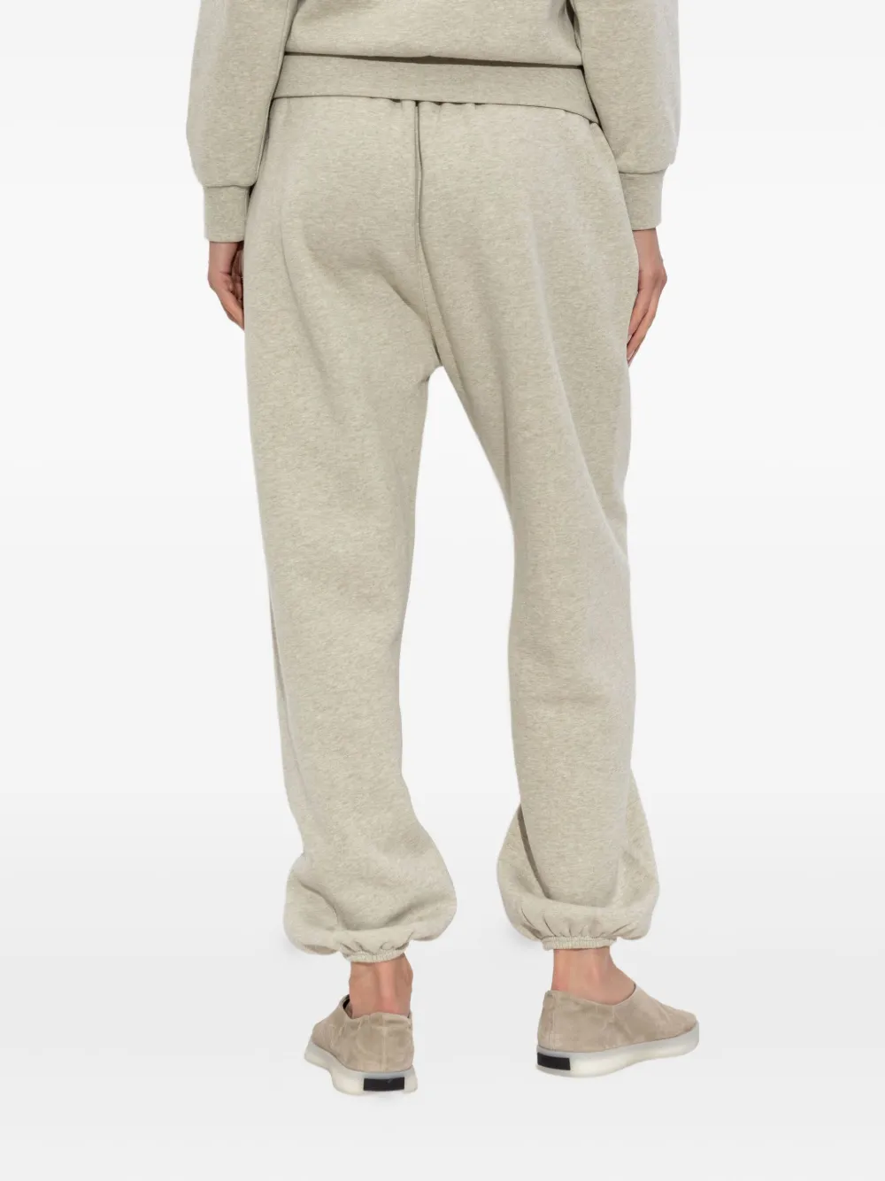 FEAR OF GOD ESSENTIALS Trainingsbroek met geborduurd logo Beige