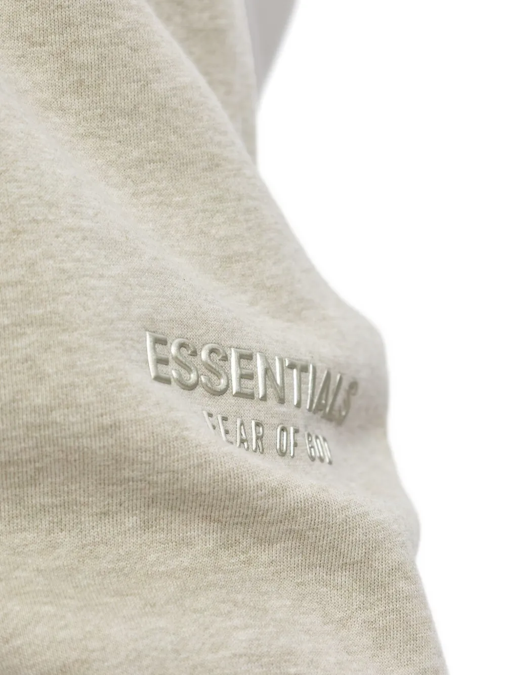 FEAR OF GOD ESSENTIALS Trainingsbroek met geborduurd logo Beige