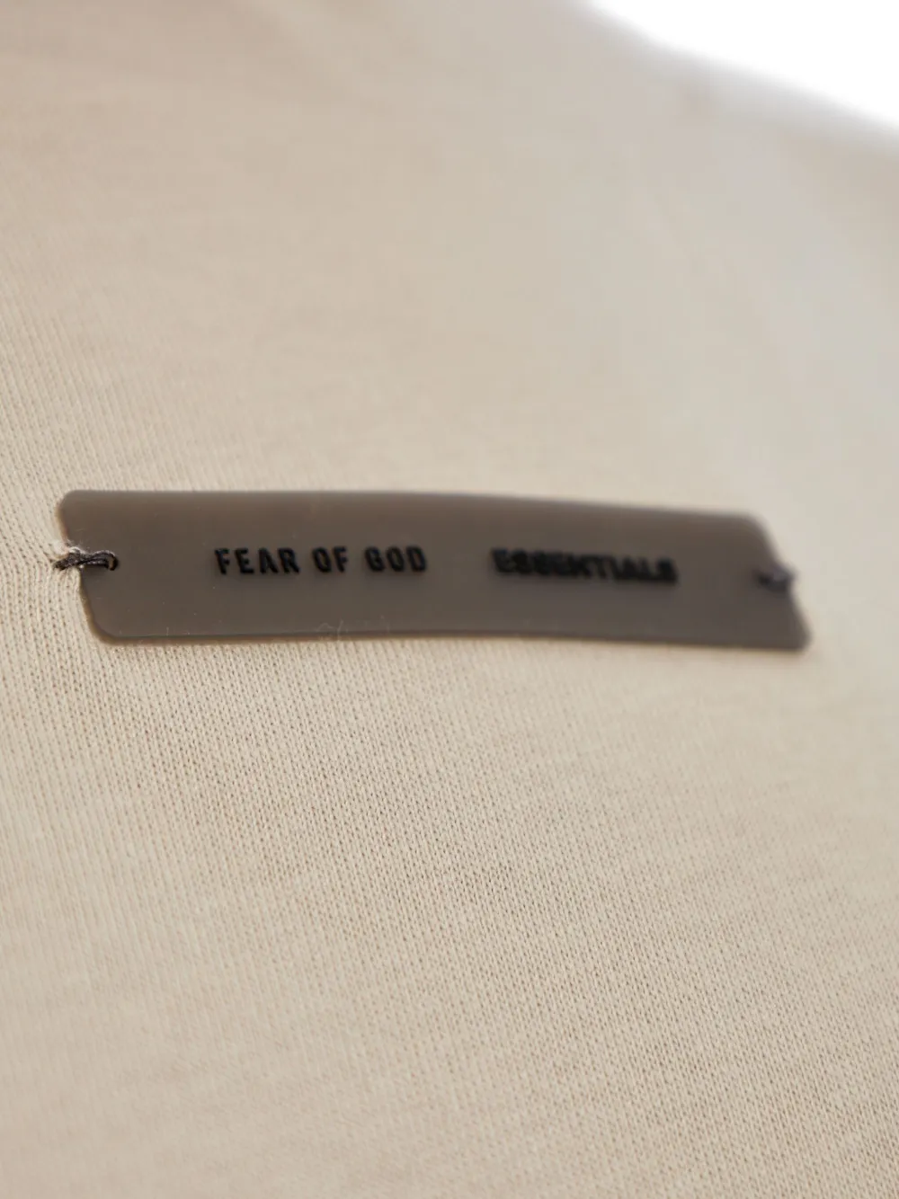 FEAR OF GOD ESSENTIALS T-shirt met logoplakkaat Beige