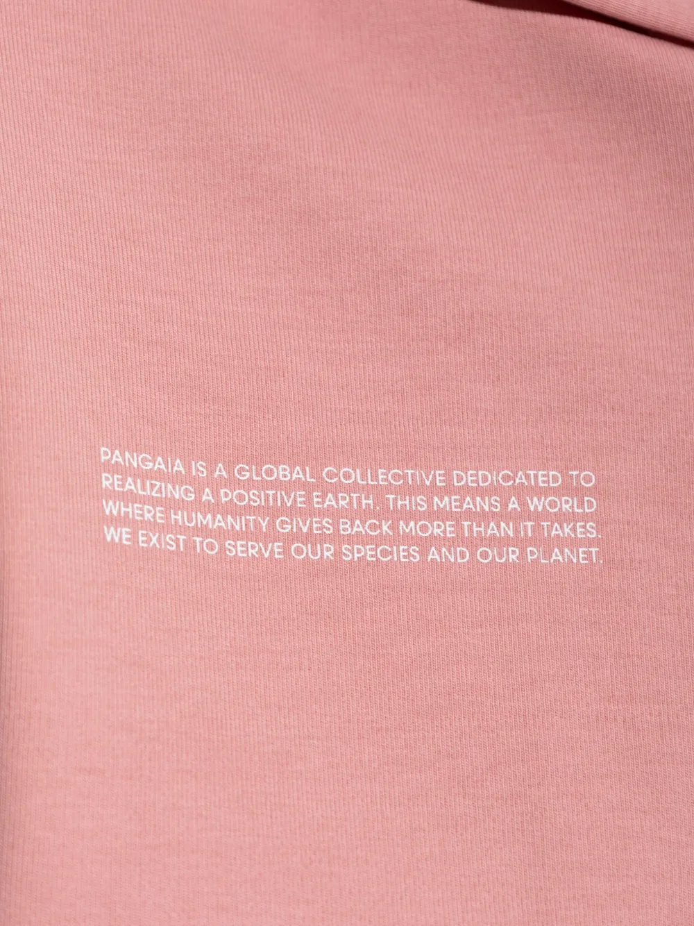 Pangaia zip-up hoodie Roze