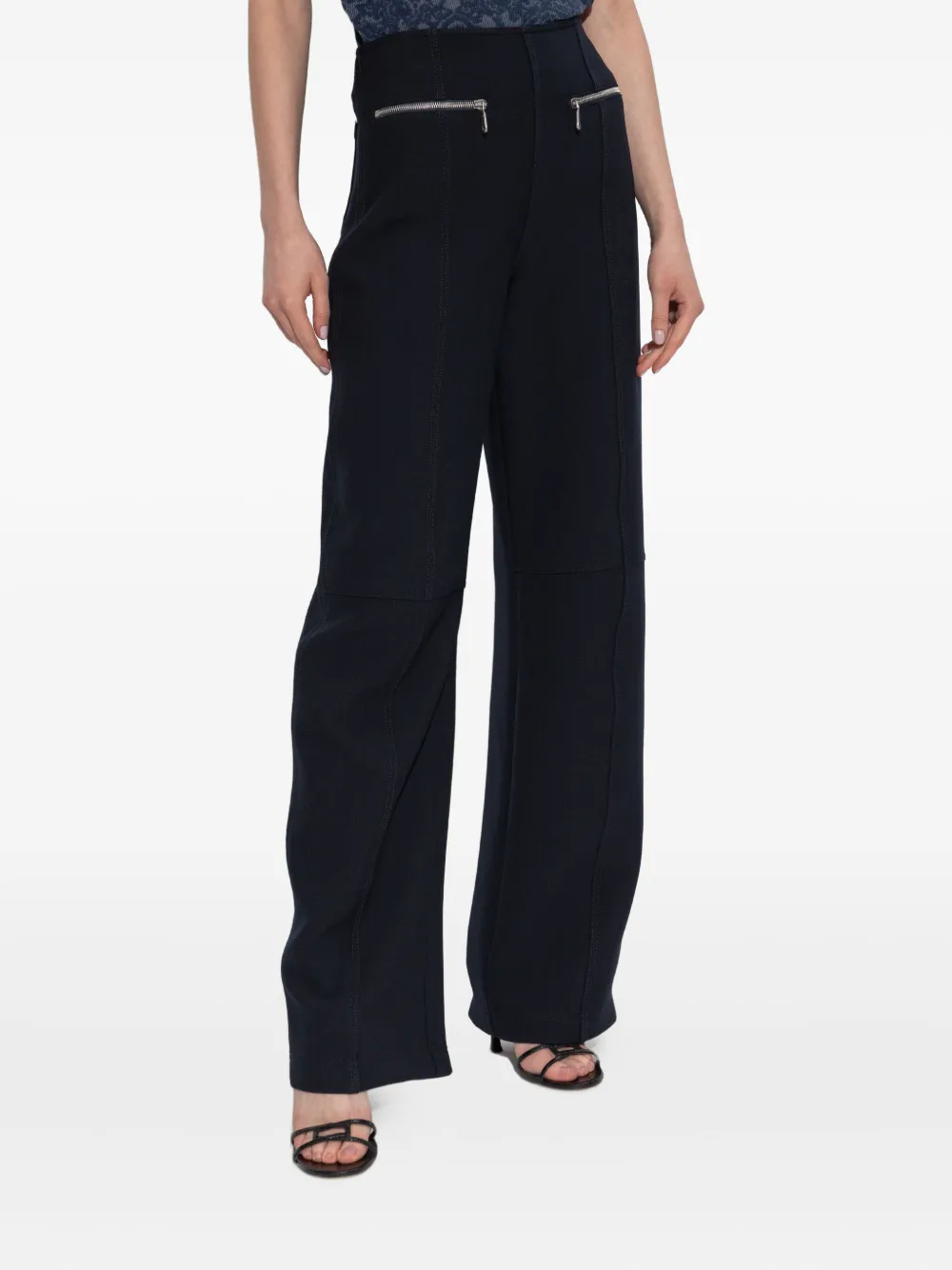ETRO zip-pocket trousers Zwart