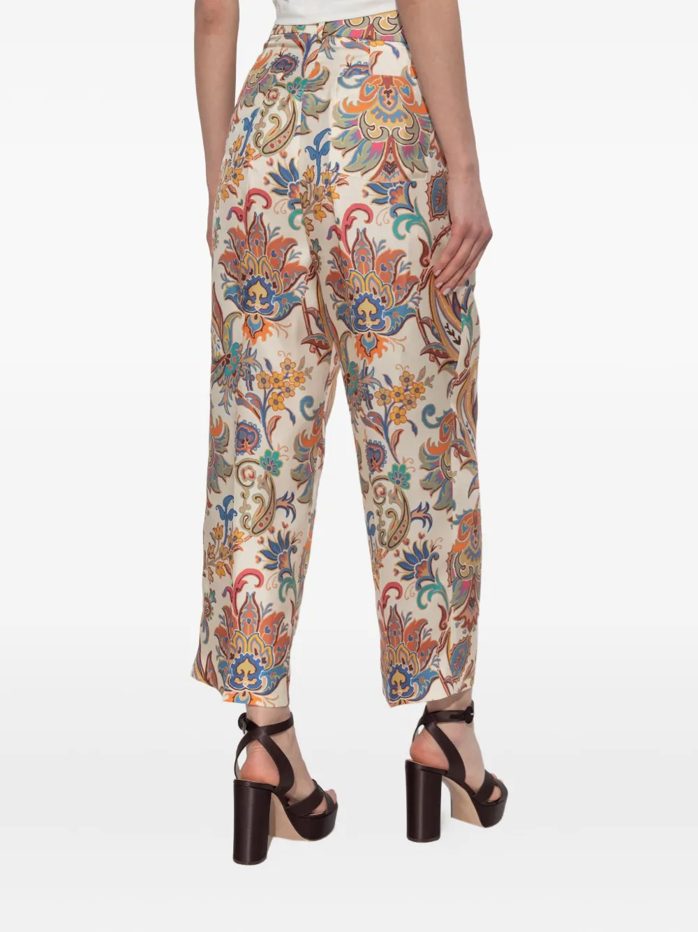 ETRO paisley-print trousers Beige