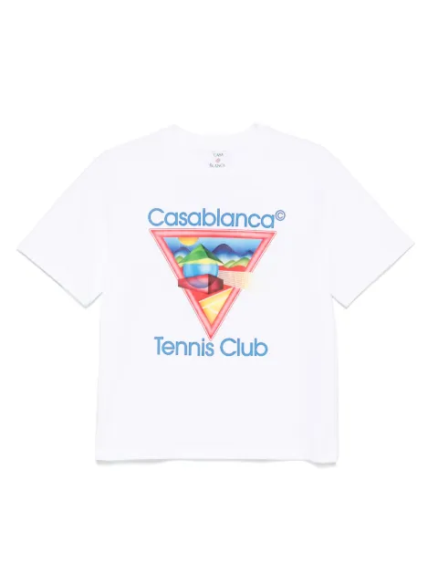 Casablanca  Tennis Club Icon triangle-print T-shirt