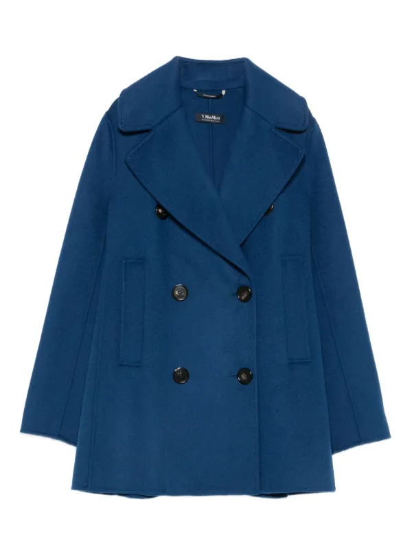 'S Max Mara double-breasted Wool Coat Blue FARFETCH MY