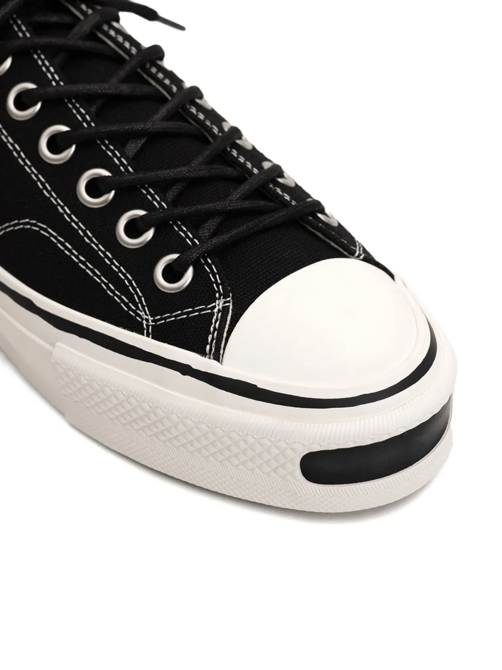 KAMIYA Joey vulcanized cotton sneakers Black