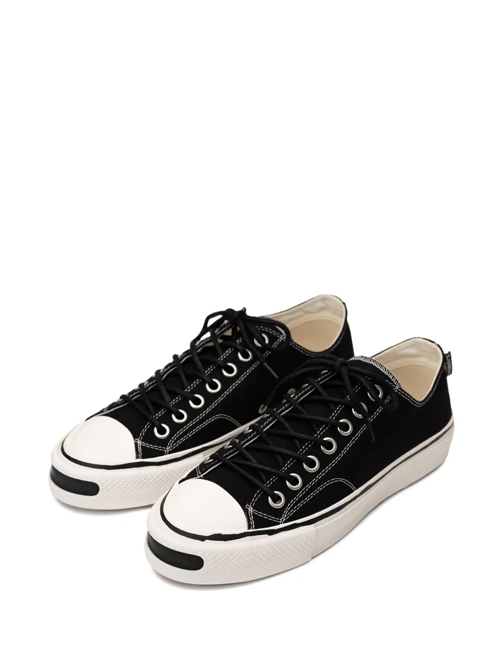 KAMIYA Joey vulcanized cotton sneakers Black