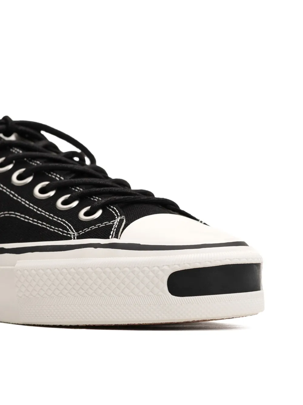 KAMIYA Joey vulcanized cotton sneakers Black