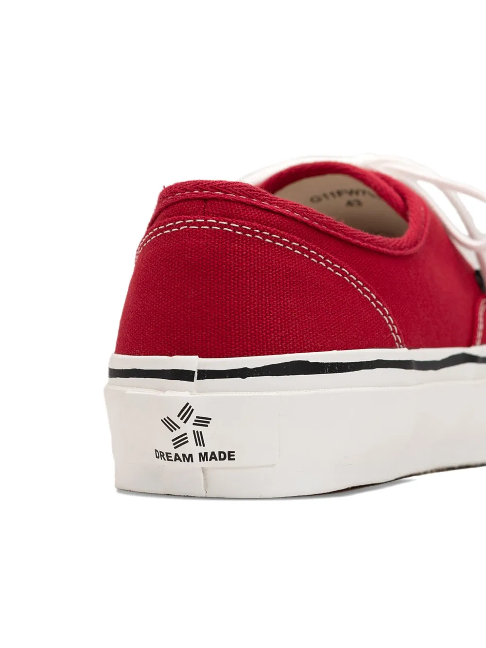 KAMIYA Herc canvas lace-up sneakers Red