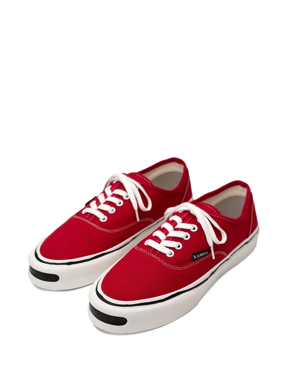 KAMIYA Herc canvas lace-up sneakers Red