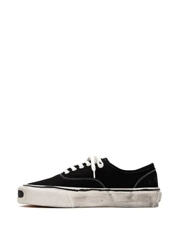 最前線の Herc KAMIYA Distressed FARFETCH | Black | Sneakers Vulcanized 靴