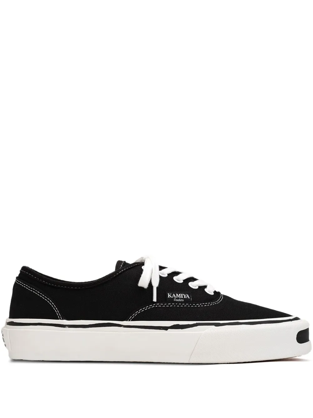 KAMIYA  Herc canvas lace-up sneakers | Black | Image 1