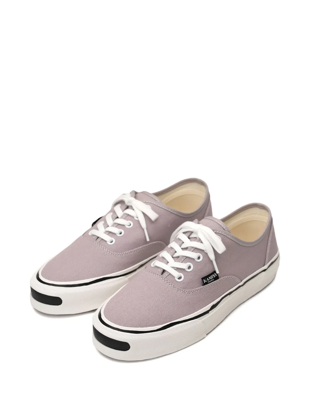 KAMIYA Herc canvas lace-up sneakers Purple